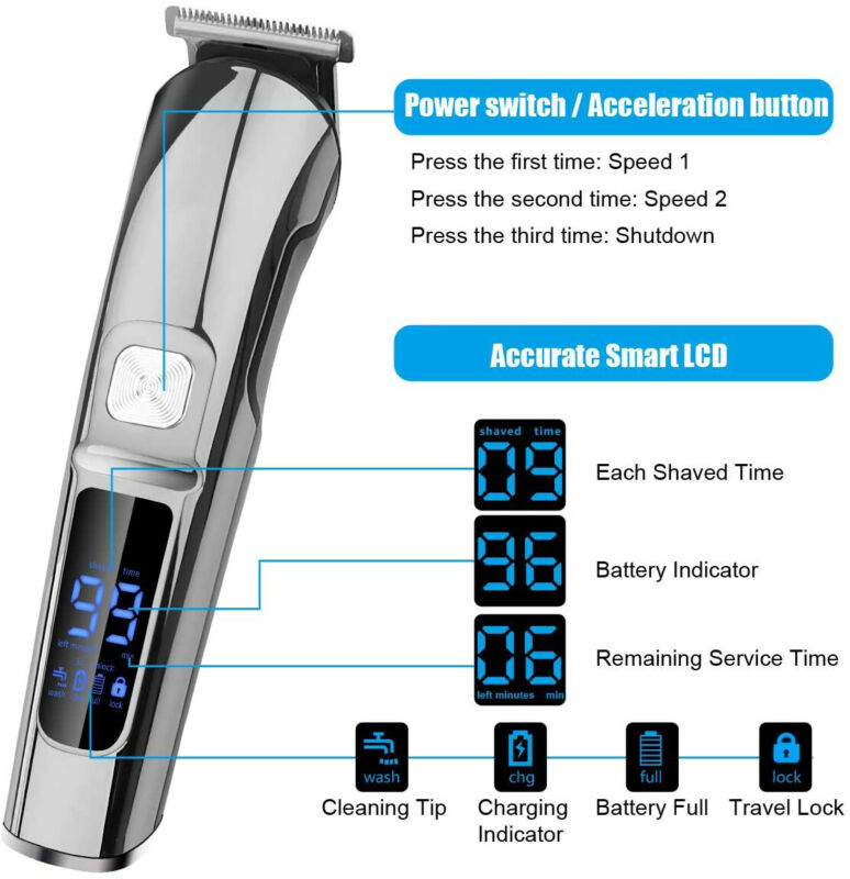 USB DHL Bartschneider Haarschneider Haarschneidemaschine Barttrimmer Trimmer 